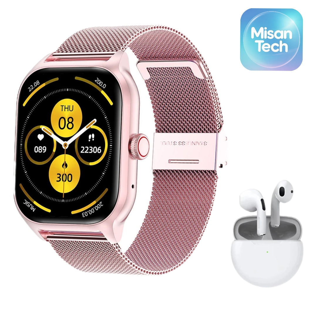 Conjunto Reloj inteligente + auriculares inalámbricos