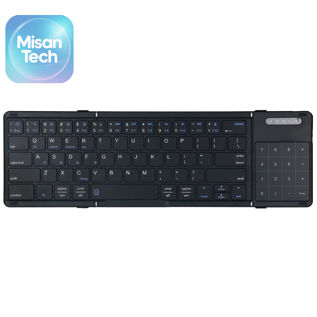 Teclado Inalámbrico Táctil y Plegable