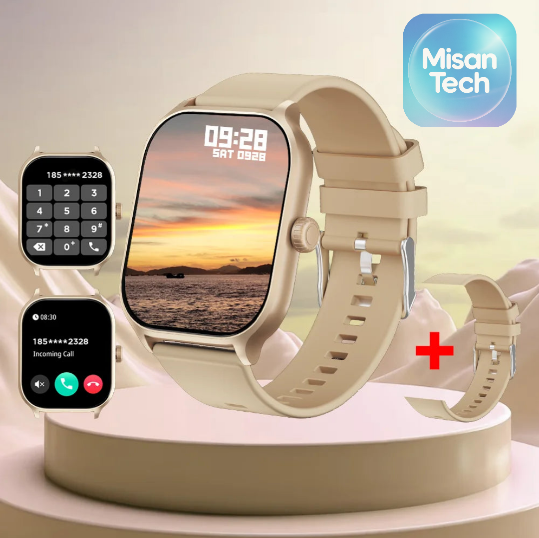 LAXASFIT 2025: Reloj Inteligente Sumergible con Pantalla 2.01" HD y Podómetro, Bluetooth.