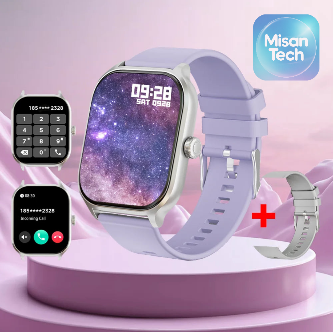 LAXASFIT 2025: Reloj Inteligente Sumergible con Pantalla 2.01" HD y Podómetro, Bluetooth.
