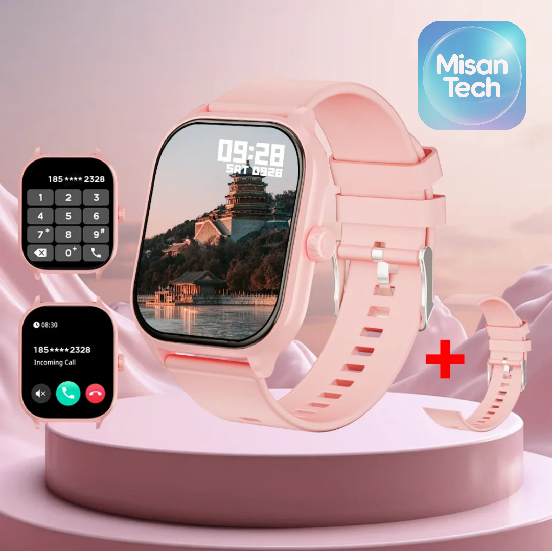 LAXASFIT 2025: Reloj Inteligente Sumergible con Pantalla 2.01" HD y Podómetro, Bluetooth.