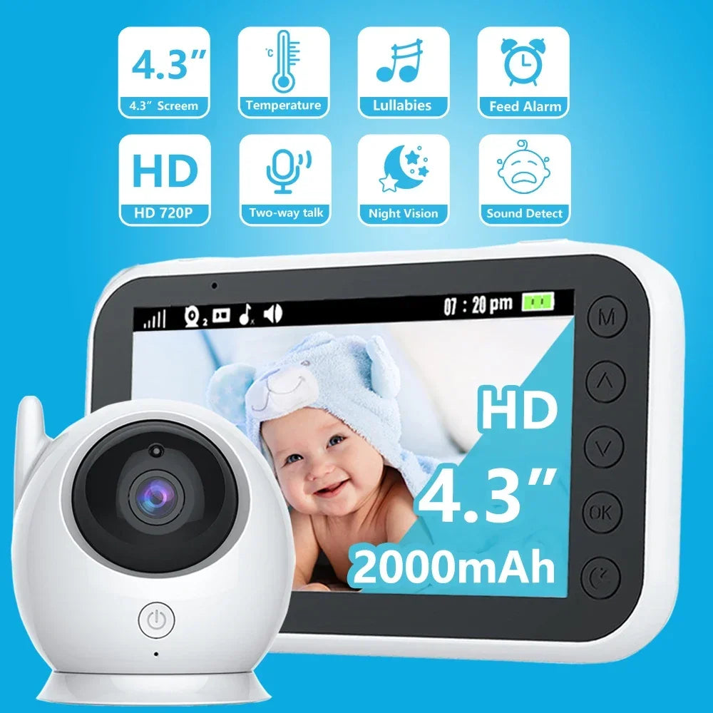 4.3-inch Wireless Baby Monitor with HD Surveillance Camera