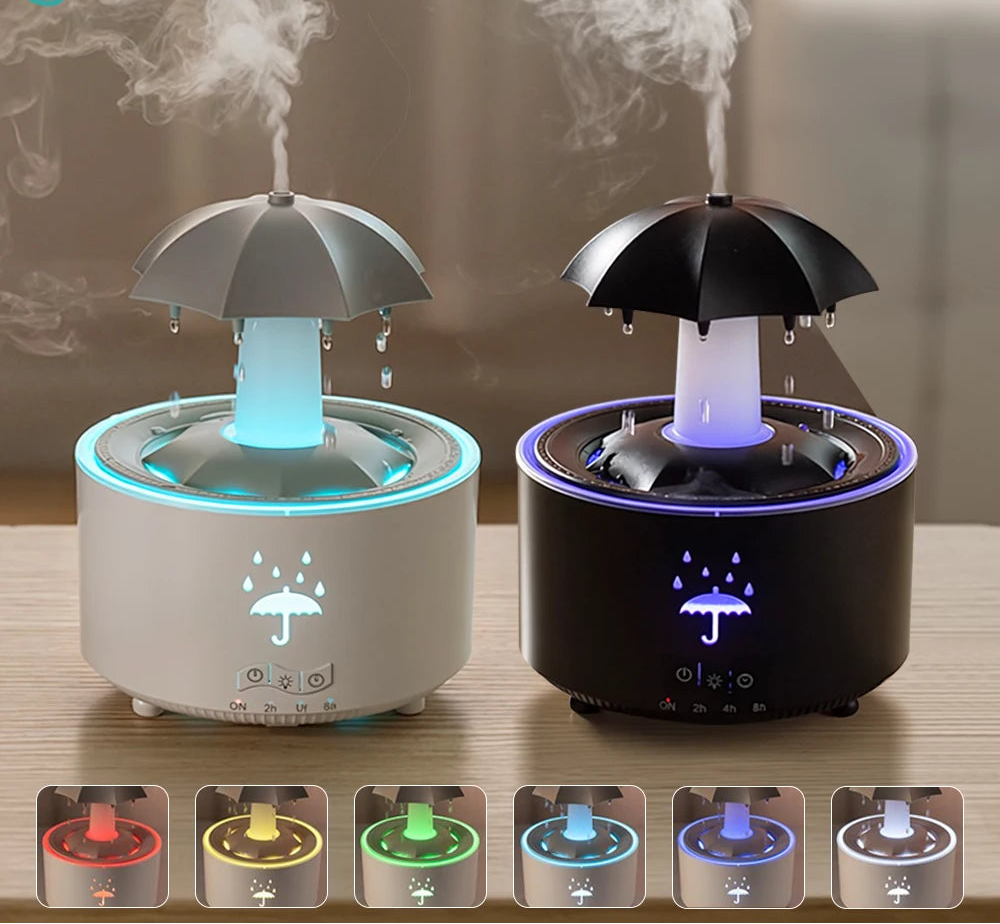 Humidificador con Efecto de Lluvia: Relájate y Transforma Tu Ambiente