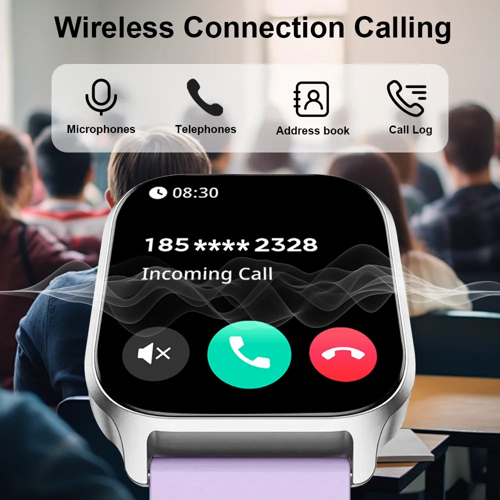 LAXASFIT 2025: Reloj Inteligente Sumergible con Pantalla 2.01" HD y Podómetro, Bluetooth.