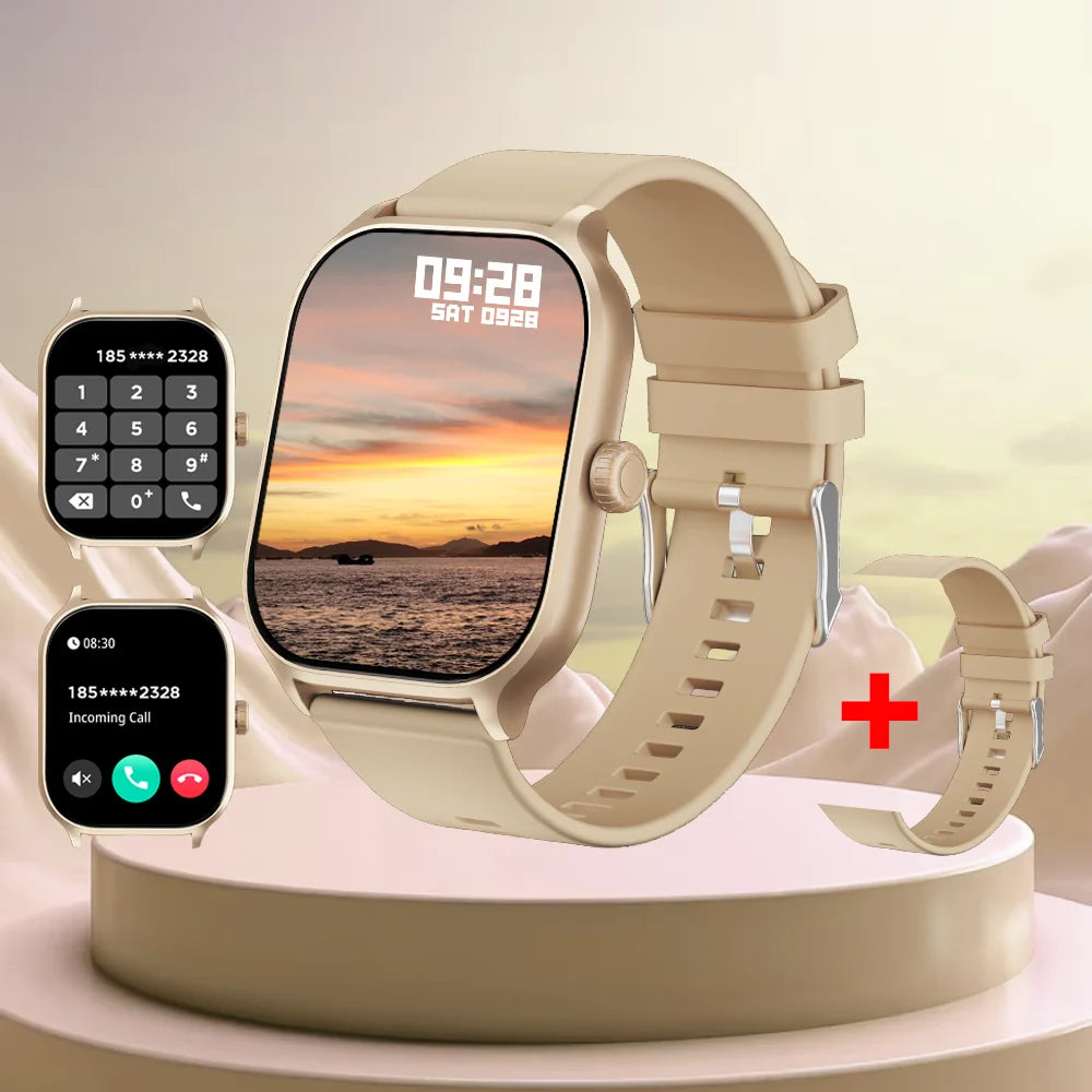 LAXASFIT 2025: Reloj Inteligente Sumergible con Pantalla 2.01" HD y Podómetro, Bluetooth.