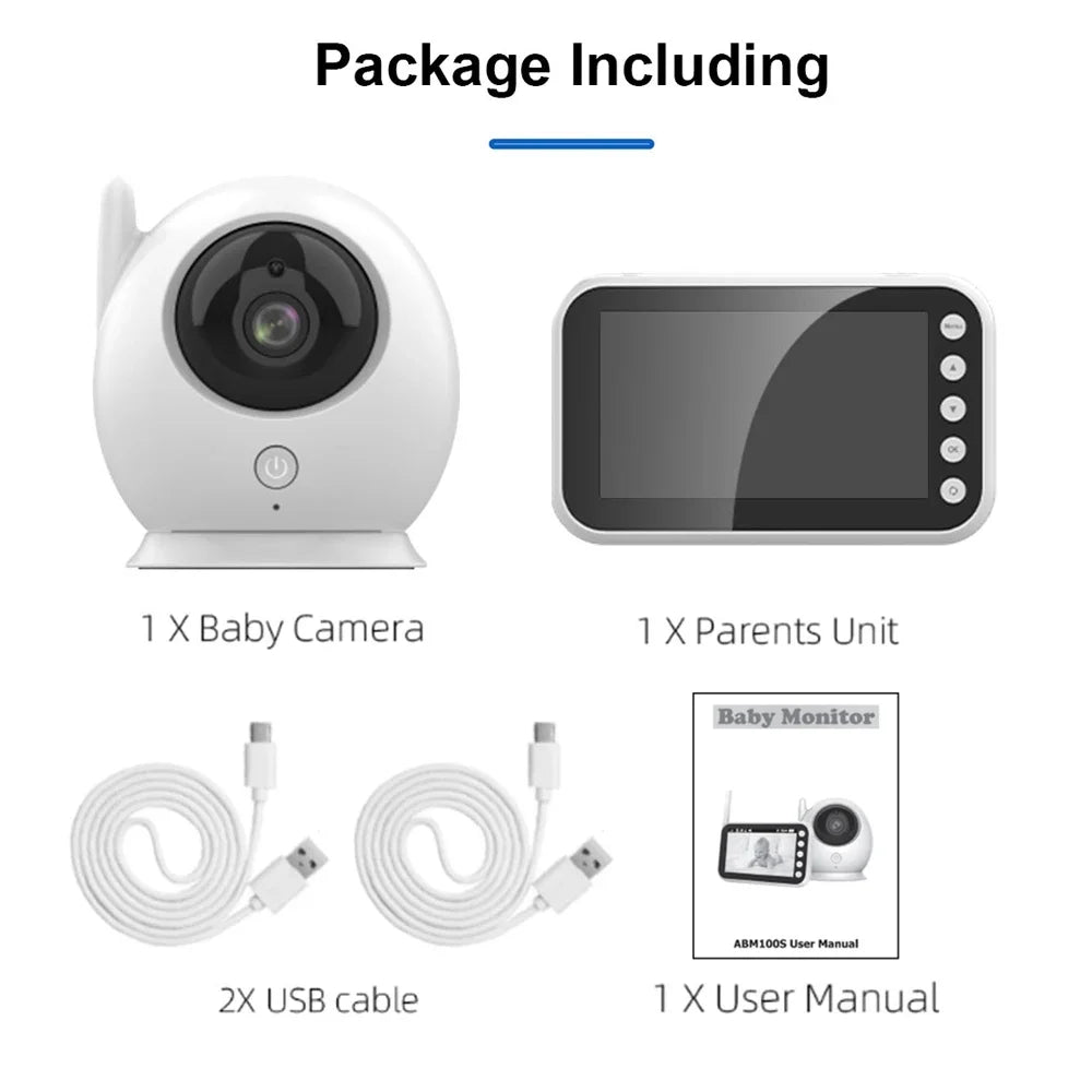 4.3-inch Wireless Baby Monitor with HD Surveillance Camera