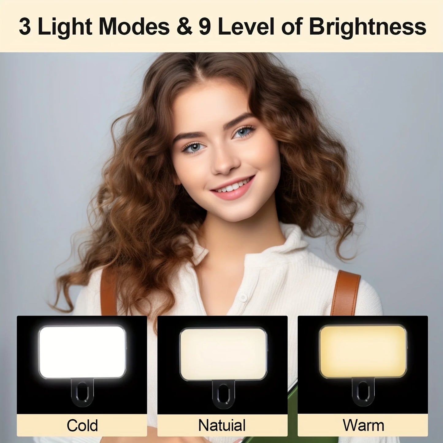 Luz led para selfie