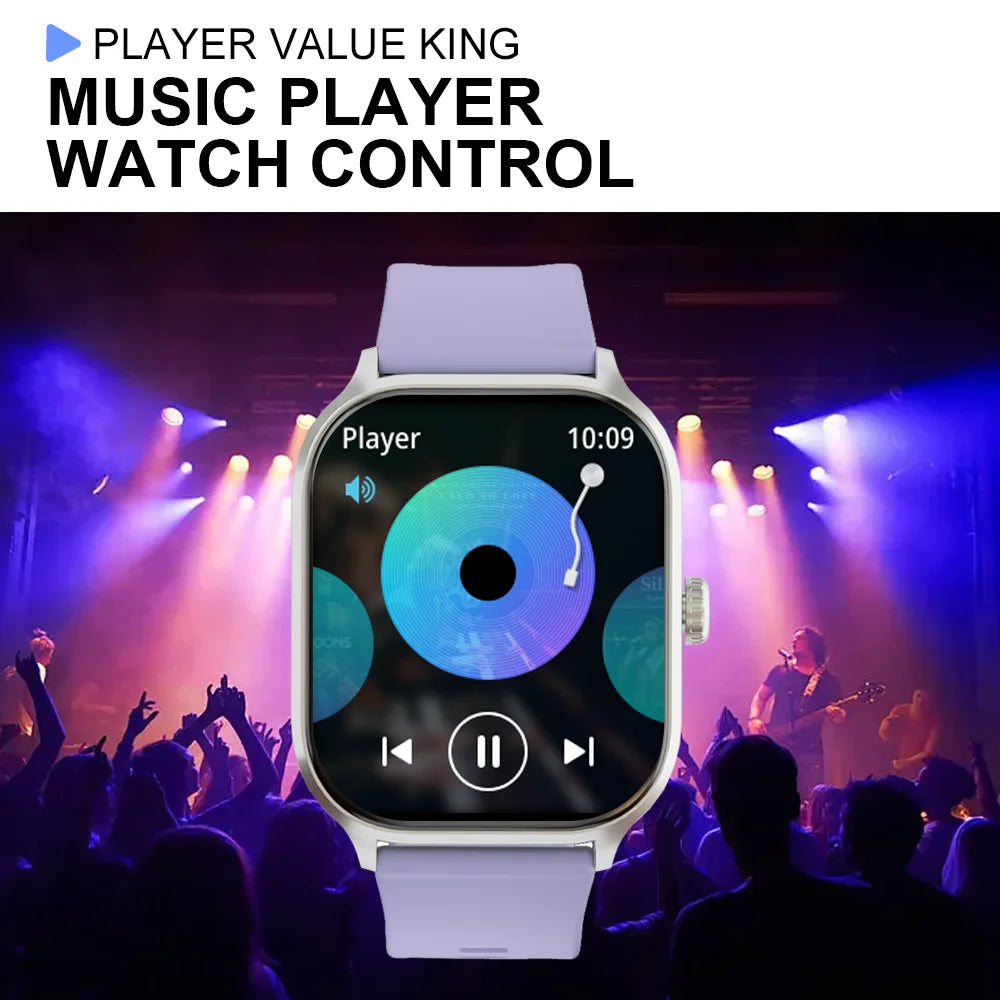 LAXASFIT 2025: Reloj Inteligente Sumergible con Pantalla 2.01" HD y Podómetro, Bluetooth.