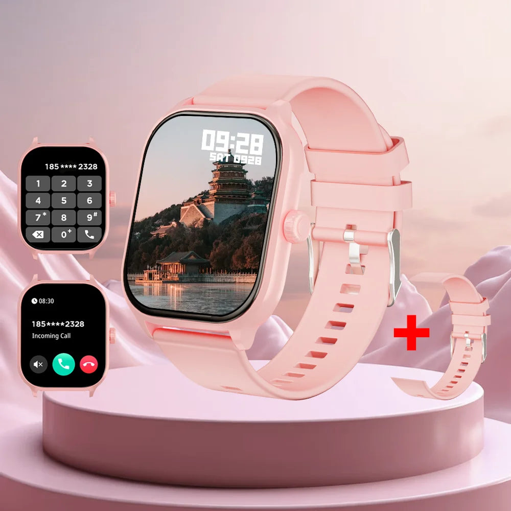 LAXASFIT 2025: Reloj Inteligente Sumergible con Pantalla 2.01" HD y Podómetro, Bluetooth.