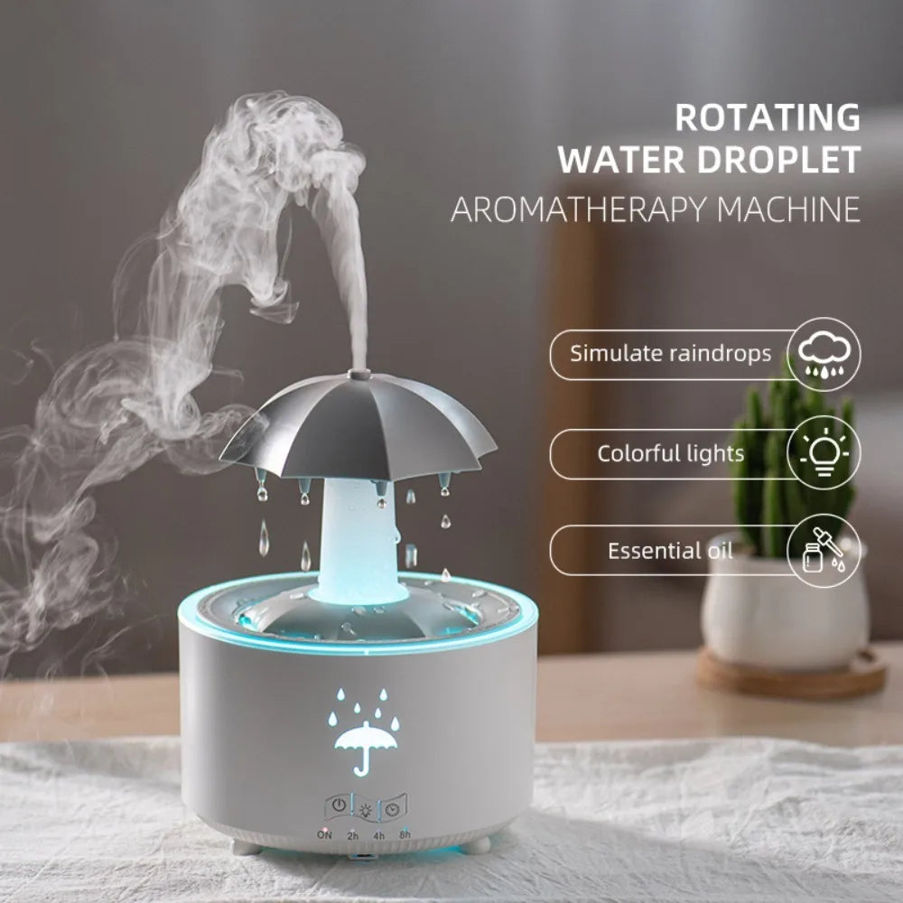 Humidificador con Efecto de Lluvia: Relájate y Transforma Tu Ambiente