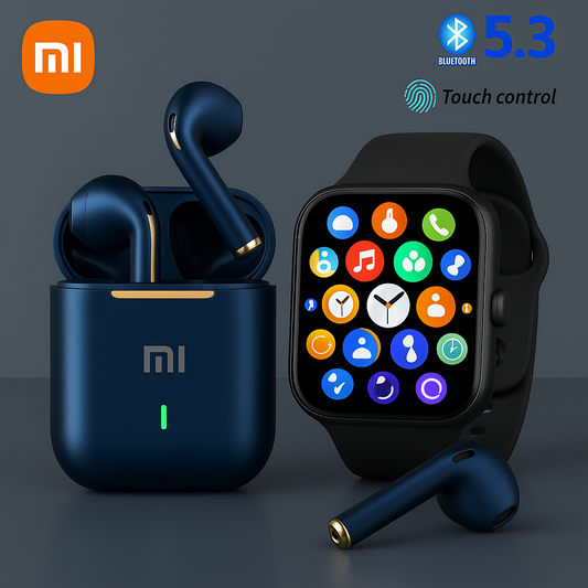 Combo Reloj inteligente y Auriculares con micrófono integrado