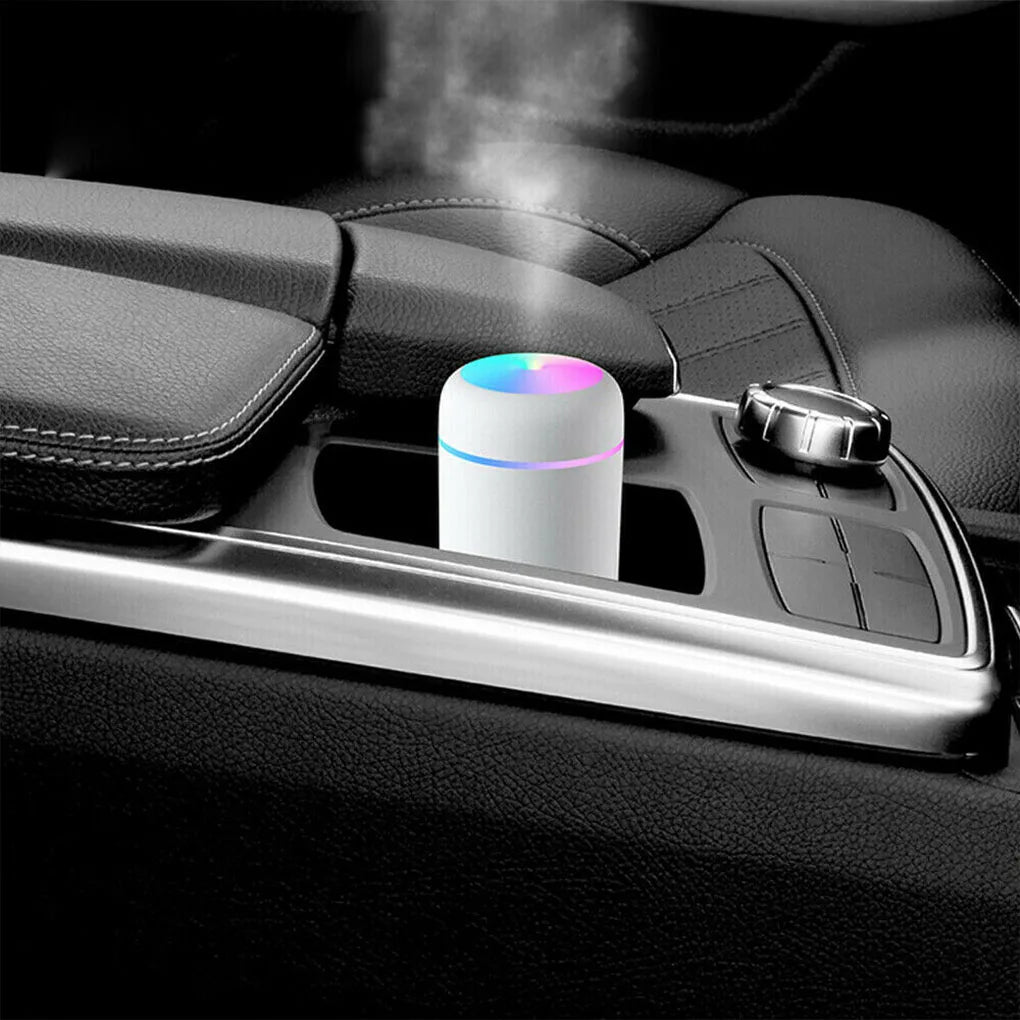 Humidificador multifunción con iluminación ambiental RGB y difusor de aromaterapia de 300ml para espacios pequeños portátil