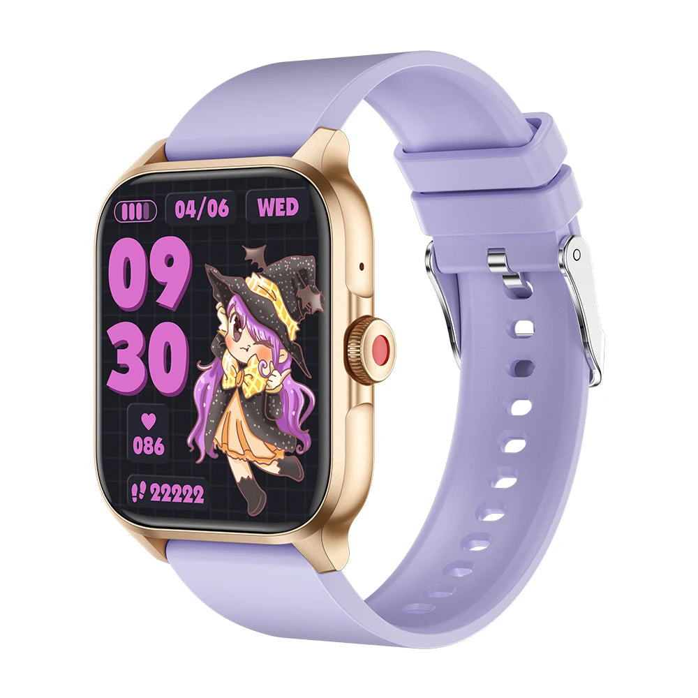 Relojes inteligentes fitness Bluetooth con asistente de voz IA.