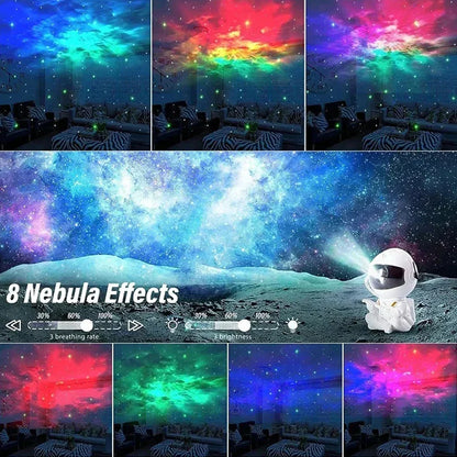 Proyector de galaxias astronautas