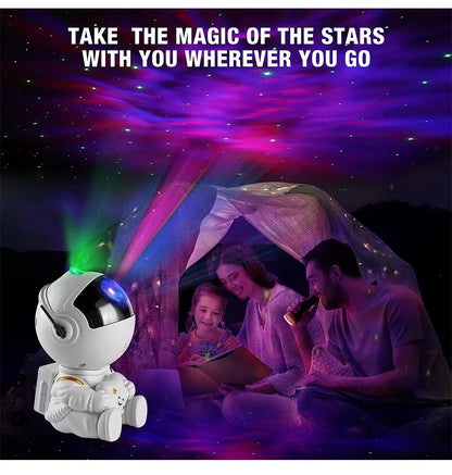 Proyector de galaxias astronautas