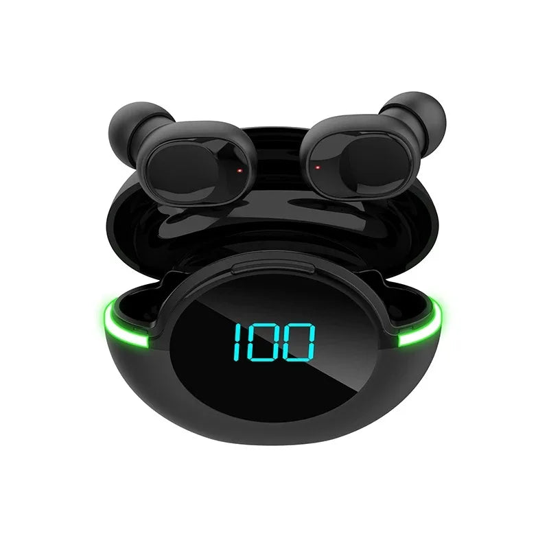 Auriculares Bluetooth digitales, inalámbricos y resistentes al agua.