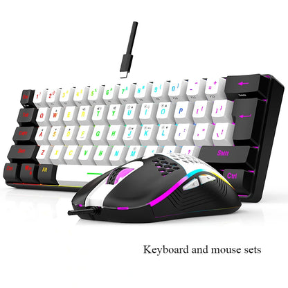 Kit de teclado y ratón gamer para juegos con retroiluminación RGB para PC