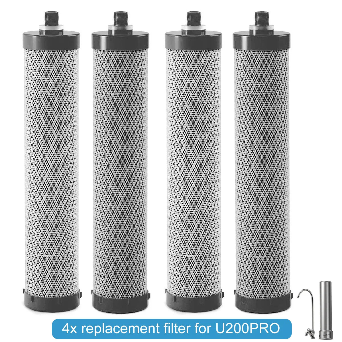 Filtros de repuesto para purificador de agua ALTHY U200PRO. Reduce el 99 % de bacterias, cloro, plomo y olor.