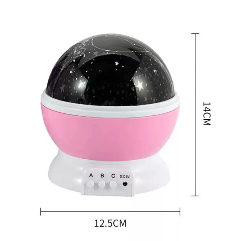 Proyector de luz nocturna de cielo estrellado, lámpara para niños.