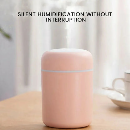 Humidificador multifunción con iluminación ambiental RGB y difusor de aromaterapia de 300ml para espacios pequeños portátil