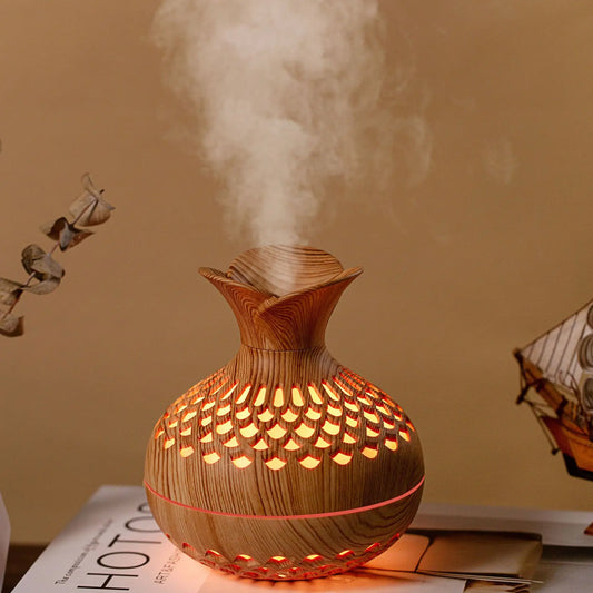 Humidificador, purificador de aire con fragancia para el hogar.