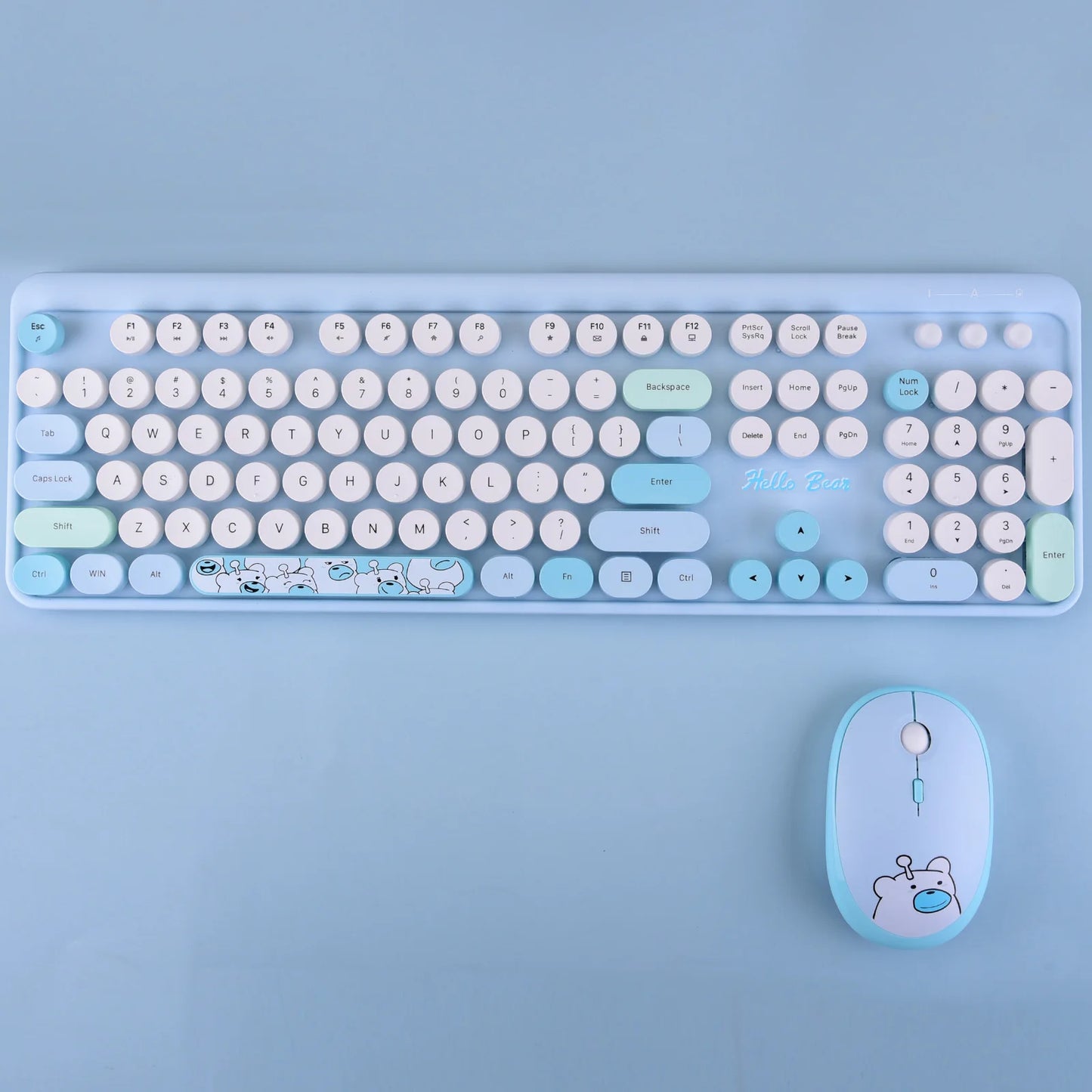 Combo de teclado y ratón inalámbricos MOFii Hello Bear, inalámbricos