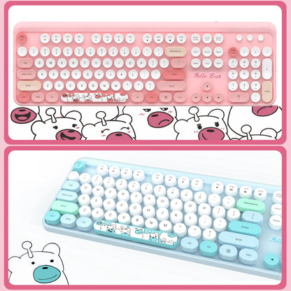 Combo de teclado y ratón inalámbricos MOFii Hello Bear, inalámbricos