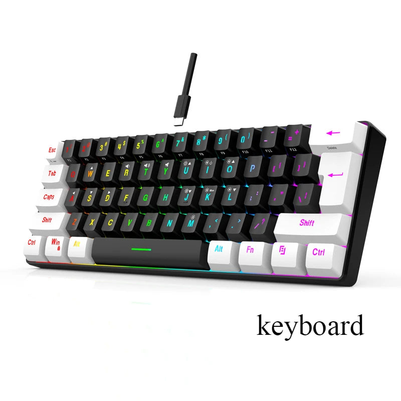 Kit de teclado y ratón gamer para juegos con retroiluminación RGB para PC