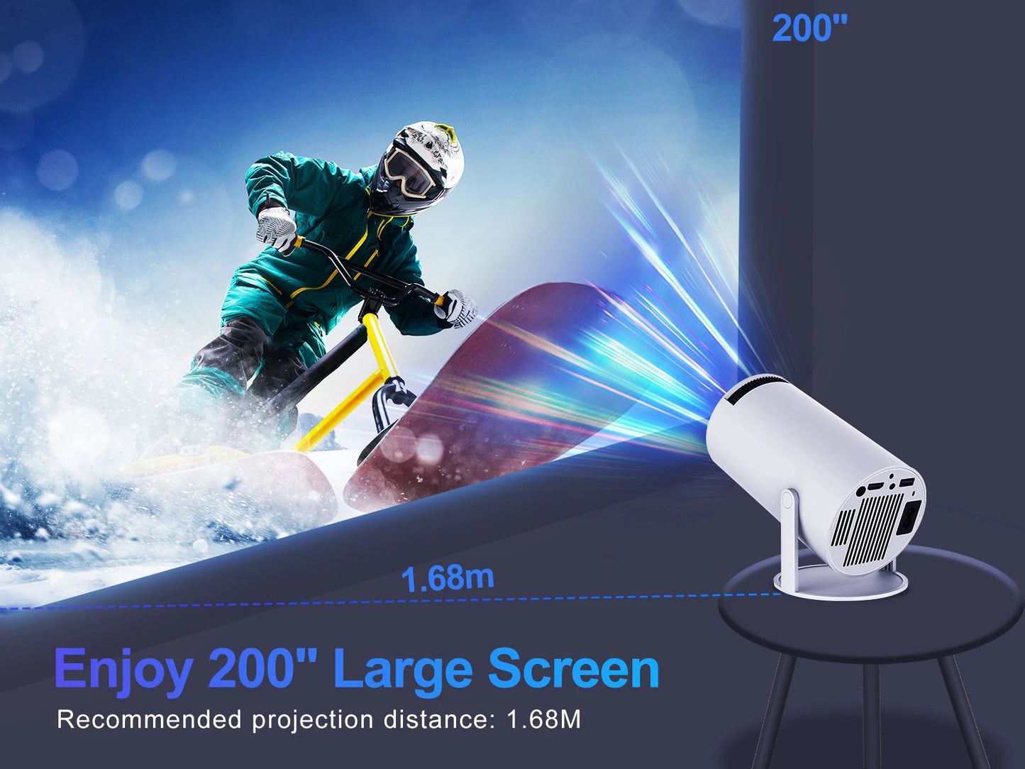 Proyector de cine en casa HY300 Pro.
