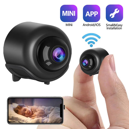 Mini cámara espia 2025 X5 inteligente WiFi, visión nocturna, protección de seguridad, grabadora de audio y video.