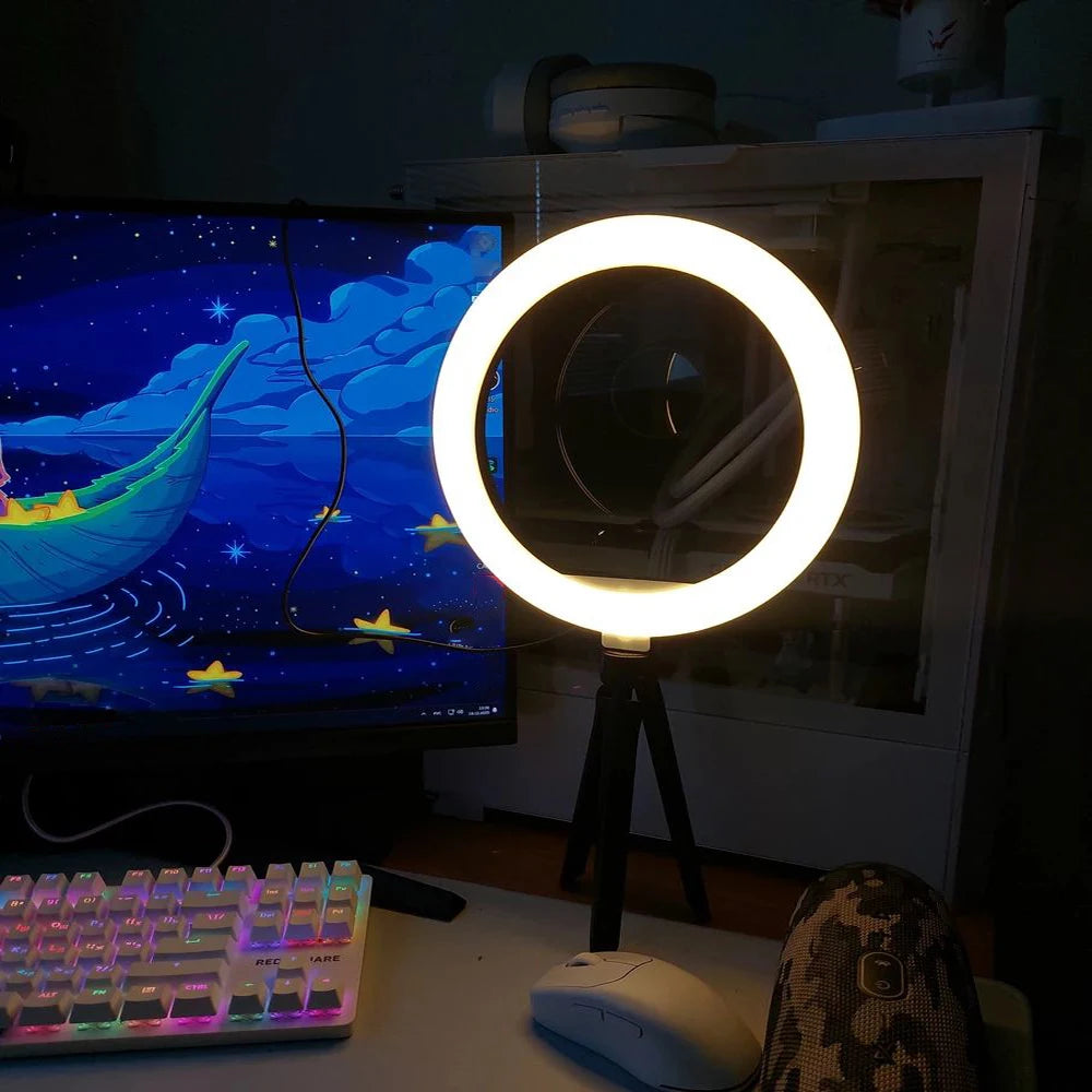 Aro led y trípode