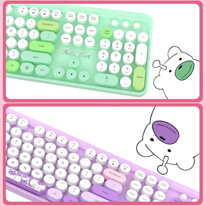 Combo de teclado y ratón inalámbricos MOFii Hello Bear, inalámbricos
