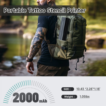 Impresora portátil térmica para tatuajes, plantillas, PDF, Word, Office, impresión A4, transferencia inalámbrica de fotos