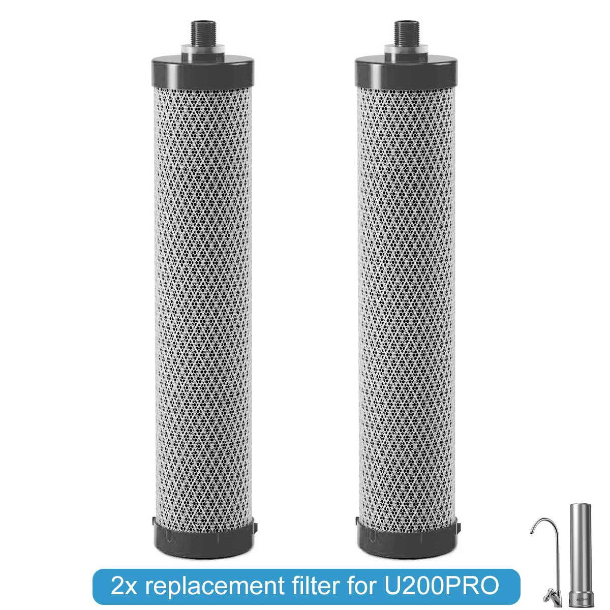 Filtros de repuesto para purificador de agua ALTHY U200PRO. Reduce el 99 % de bacterias, cloro, plomo y olor.