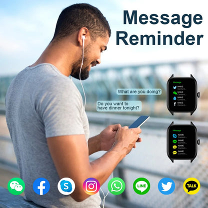 Reloj inteligente LAXASFIT H9/H6 resistente al agua y monitor de salud