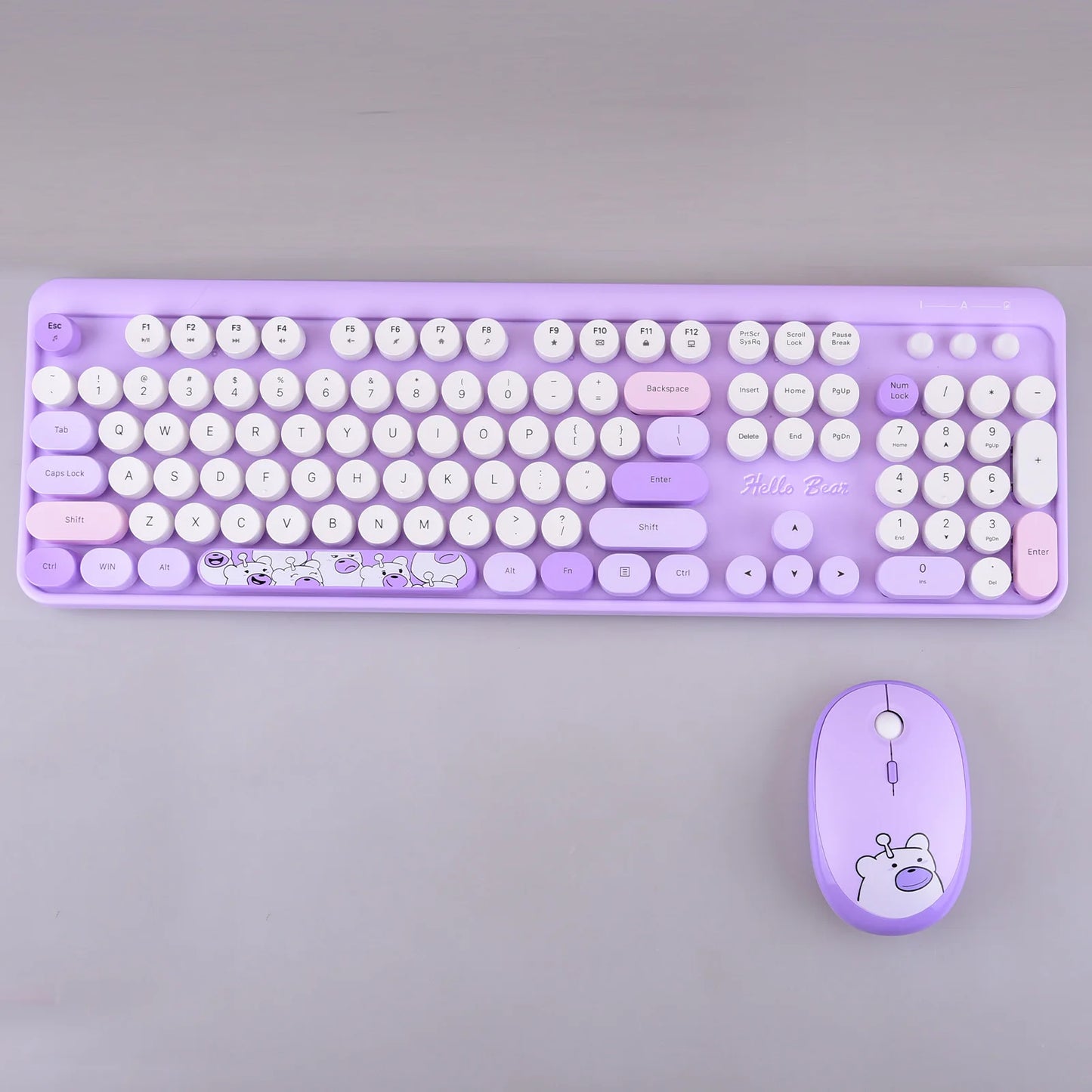 Combo de teclado y ratón inalámbricos MOFii Hello Bear, inalámbricos