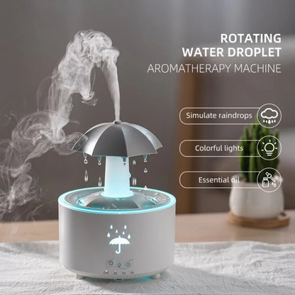 Humidificador con Efecto de Lluvia: Relájate y Transforma Tu Ambiente