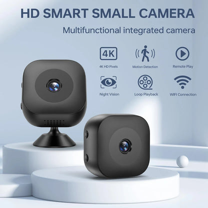 Cámara de seguridad Xiaomi Mini 4K, visión nocturna a todo color, detección de movimiento, resistente al agua, 2025