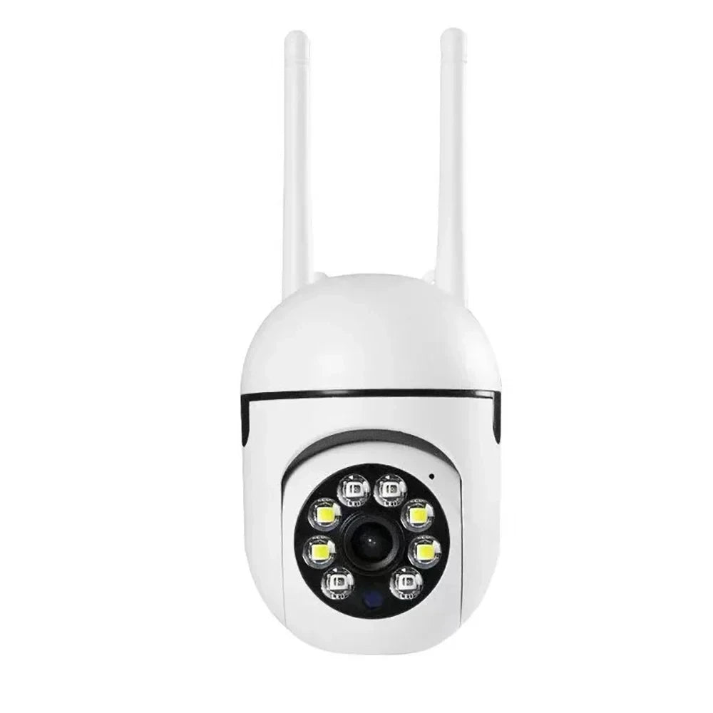 Cámara de seguridad WiFi 2,4 G, para el hogar, con PTZ, visión nocturna, detección de movimiento, monitoreo, 2 antenas