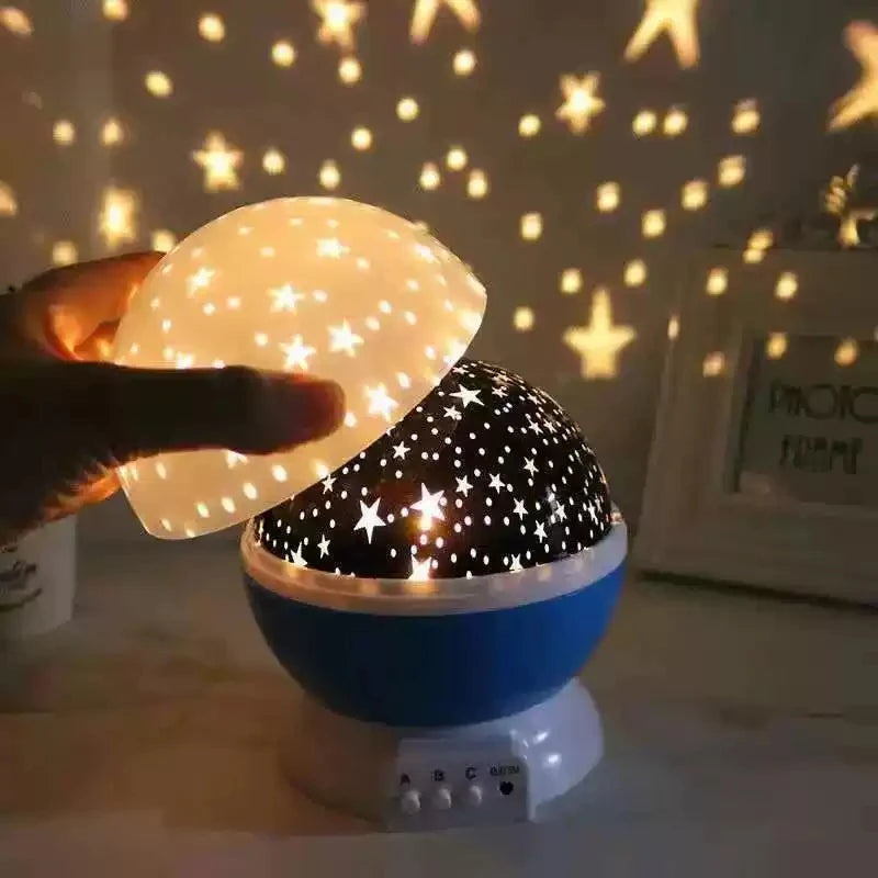 Proyector de luz nocturna de cielo estrellado, lámpara para niños.