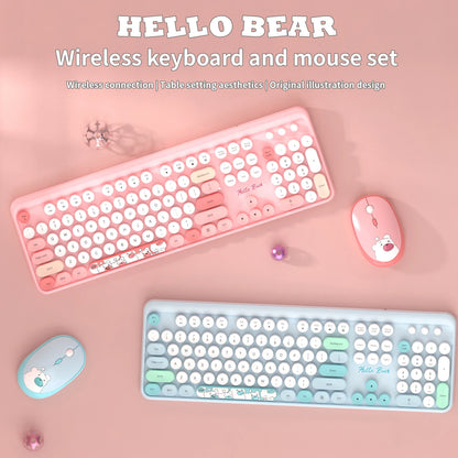 Combo de teclado y ratón inalámbricos MOFii Hello Bear, inalámbricos