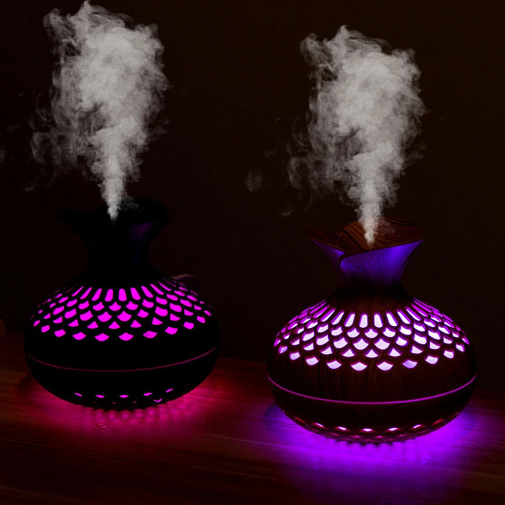 Humidificador, purificador de aire con fragancia para el hogar.