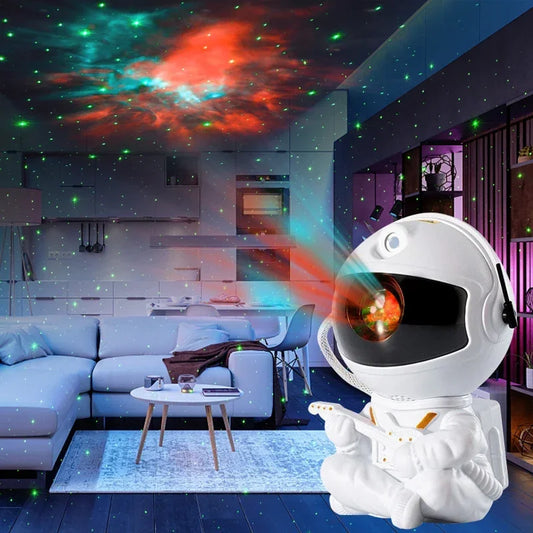 Proyector de galaxias astronautas
