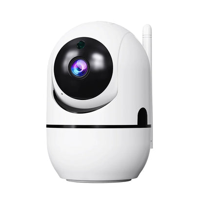 Cámara de seguridad inteligente para el hogar de 360°, inteligencia de IA, visión nocturna, seguimiento automático