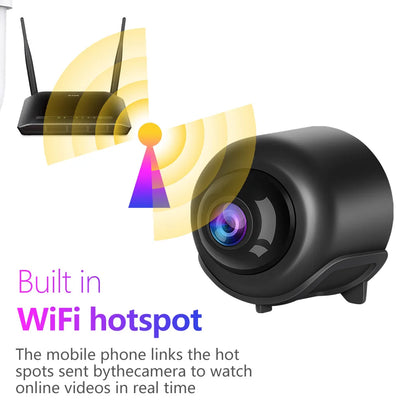 Mini cámara espia 2025 X5 inteligente WiFi, visión nocturna, protección de seguridad, grabadora de audio y video.