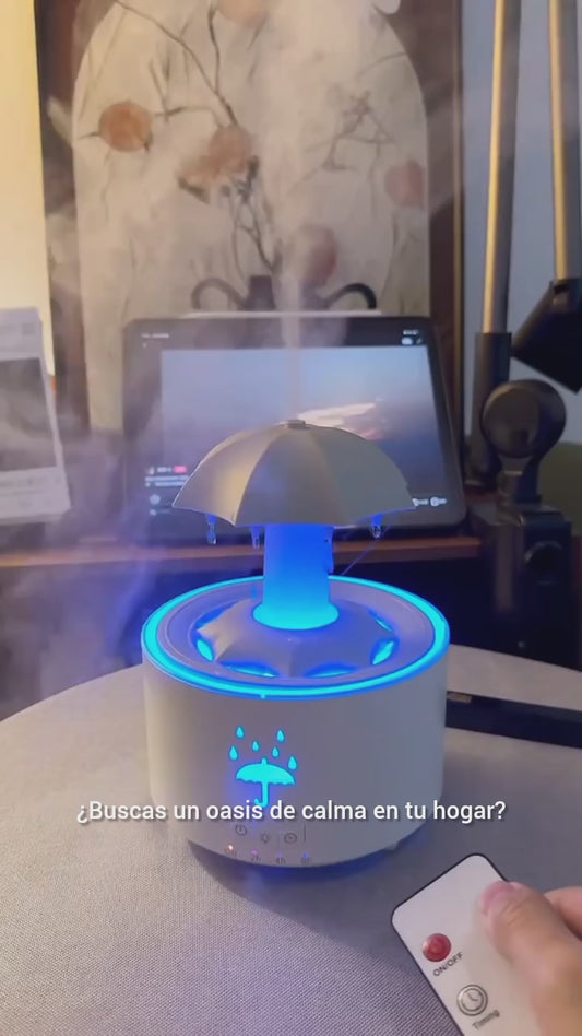 Humidificador con Efecto de Lluvia: Relájate y Transforma Tu Ambiente